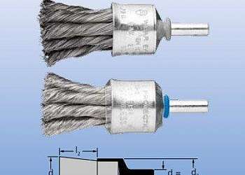 Escova circular trançada aço inox